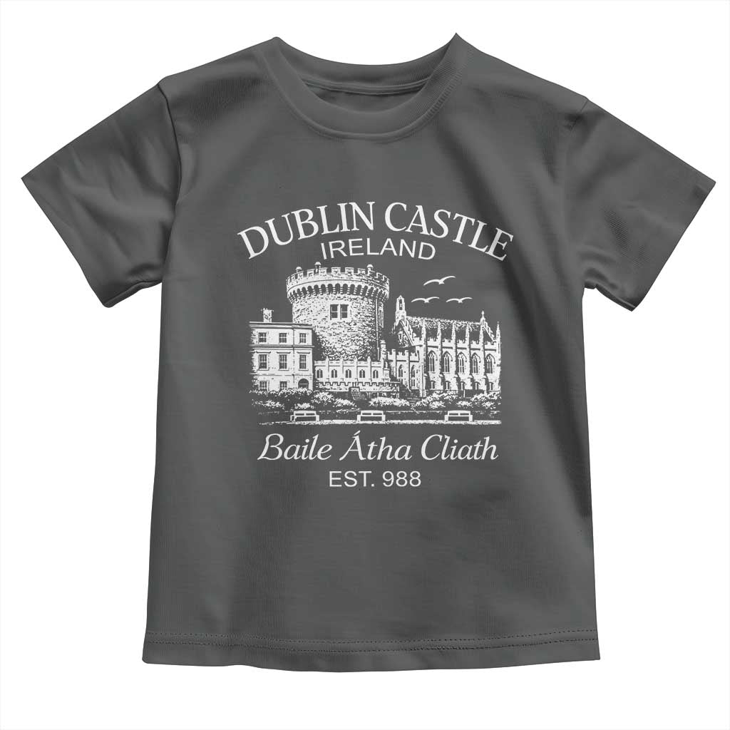 Dublin Castle Ireland Toddler T Shirt Baile Atha Cliath Ireland Travel Souvenir TS11 Dark Heather Print Your Wear