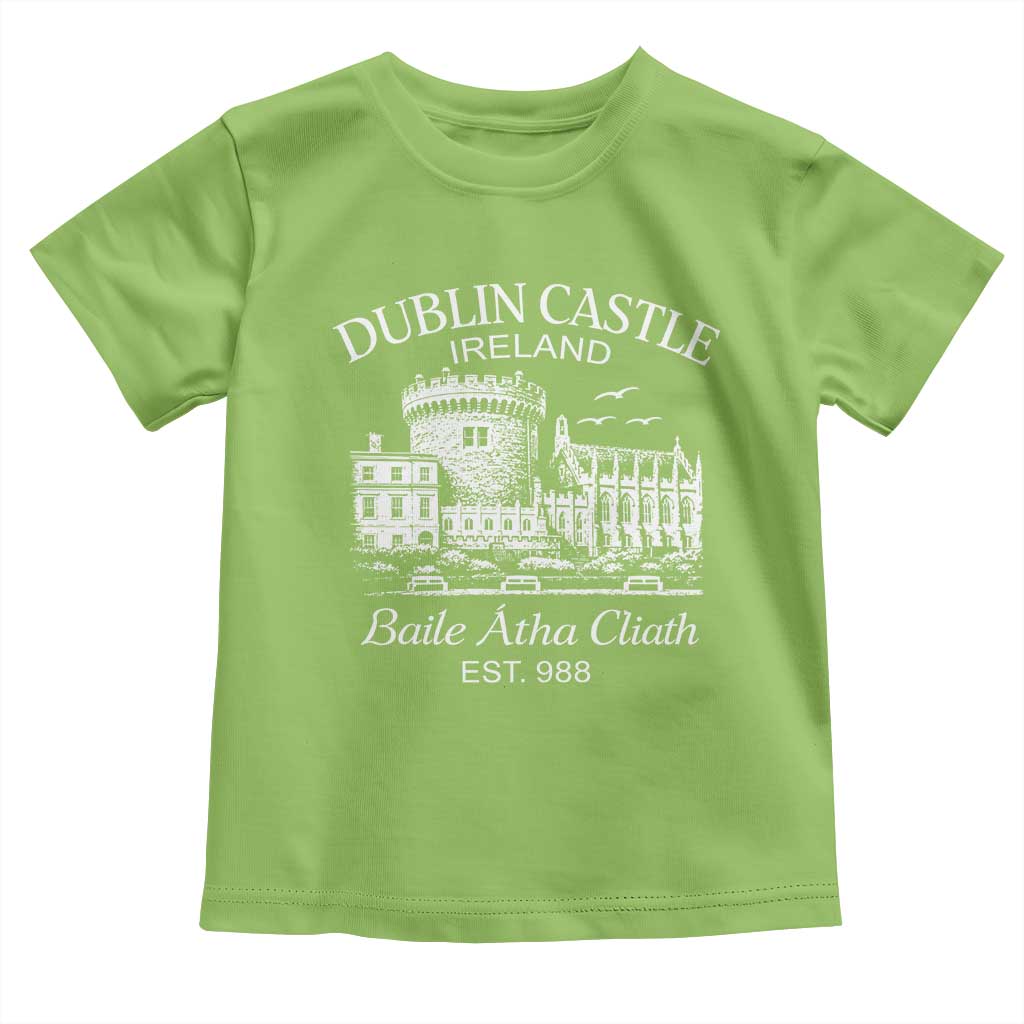 Dublin Castle Ireland Toddler T Shirt Baile Atha Cliath Ireland Travel Souvenir TS11 Lime Print Your Wear