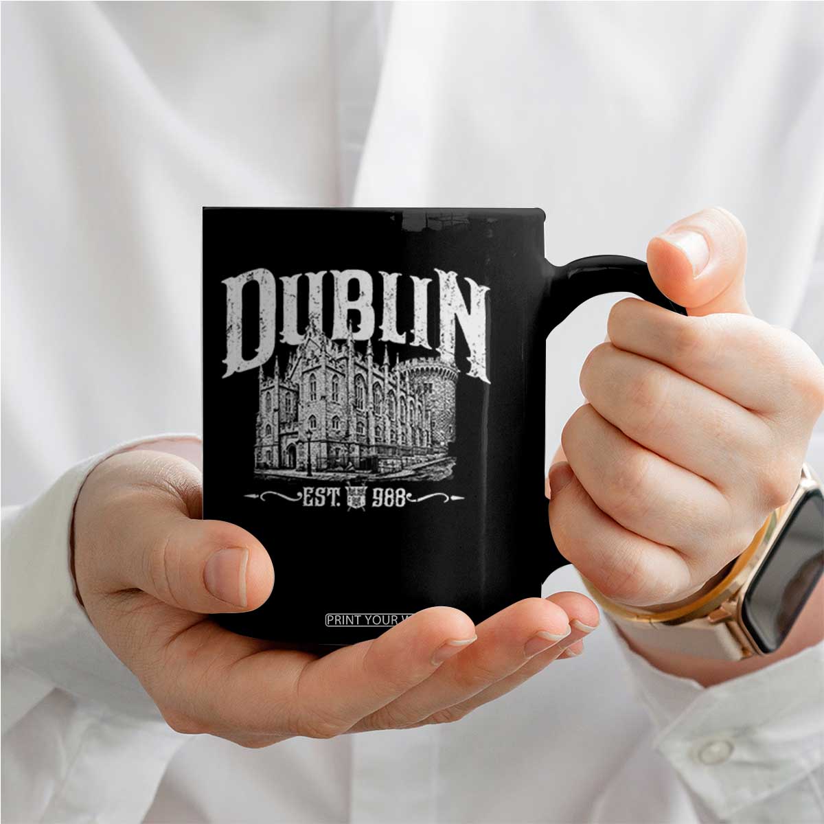 Dublin Castle Ireland Est 988 Travel Souvenir Coffee Mug TS11 Print Your Wear