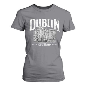 Dublin Castle Ireland Est 988 Travel Souvenir T Shirt For Women TS11 Charcoal Print Your Wear