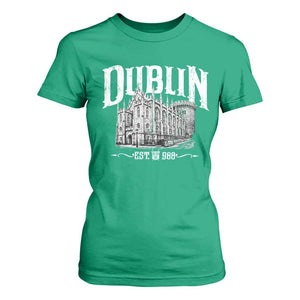 Dublin Castle Ireland Est 988 Travel Souvenir T Shirt For Women TS11 Irish Green Print Your Wear