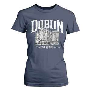Dublin Castle Ireland Est 988 Travel Souvenir T Shirt For Women TS11 Navy Print Your Wear