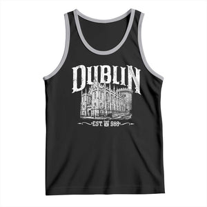 Dublin Castle Ireland Est 988 Travel Souvenir Tank Top TS11 Black Athletic Heather Print Your Wear