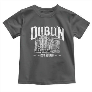 Dublin Castle Ireland Est 988 Travel Souvenir Toddler T Shirt TS11 Dark Heather Print Your Wear