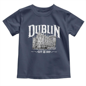 Dublin Castle Ireland Est 988 Travel Souvenir Toddler T Shirt TS11 Navy Print Your Wear