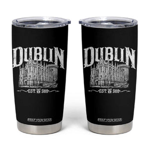 Dublin Castle Ireland Est 988 Travel Souvenir Tumbler Cup TS11 Black Print Your Wear