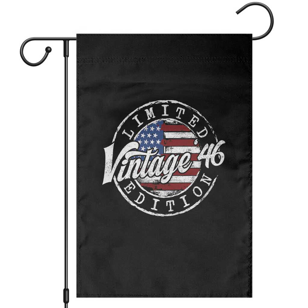 Funny 80th Birthday Garden Flag Vintage 1946 Stamp 80 Years Old American Flag TS11 Black Print Your Wear