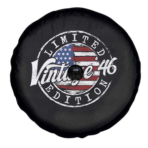 Funny 80th Birthday Spare Tire Cover Vintage 1946 Stamp 80 Years Old American Flag TS11 Print Your Wear