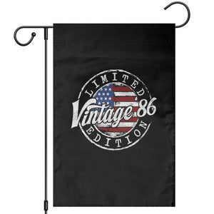 Funny 40th Birthday Garden Flag Vintage 1986 Stamp 40 Years Old American Flag TS11 Black Print Your Wear
