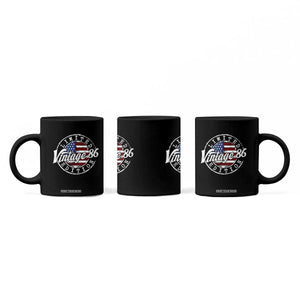 Funny 40th Birthday Coffee Mug Vintage 1986 Stamp 40 Years Old American Flag TS11 Print Your Wear