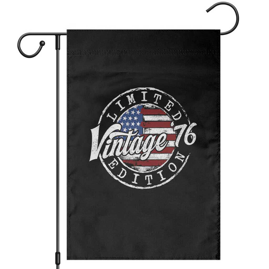 Funny 50th Birthday Garden Flag Vintage 1976 Stamp 50 Years Old American Flag TS11 Black Print Your Wear