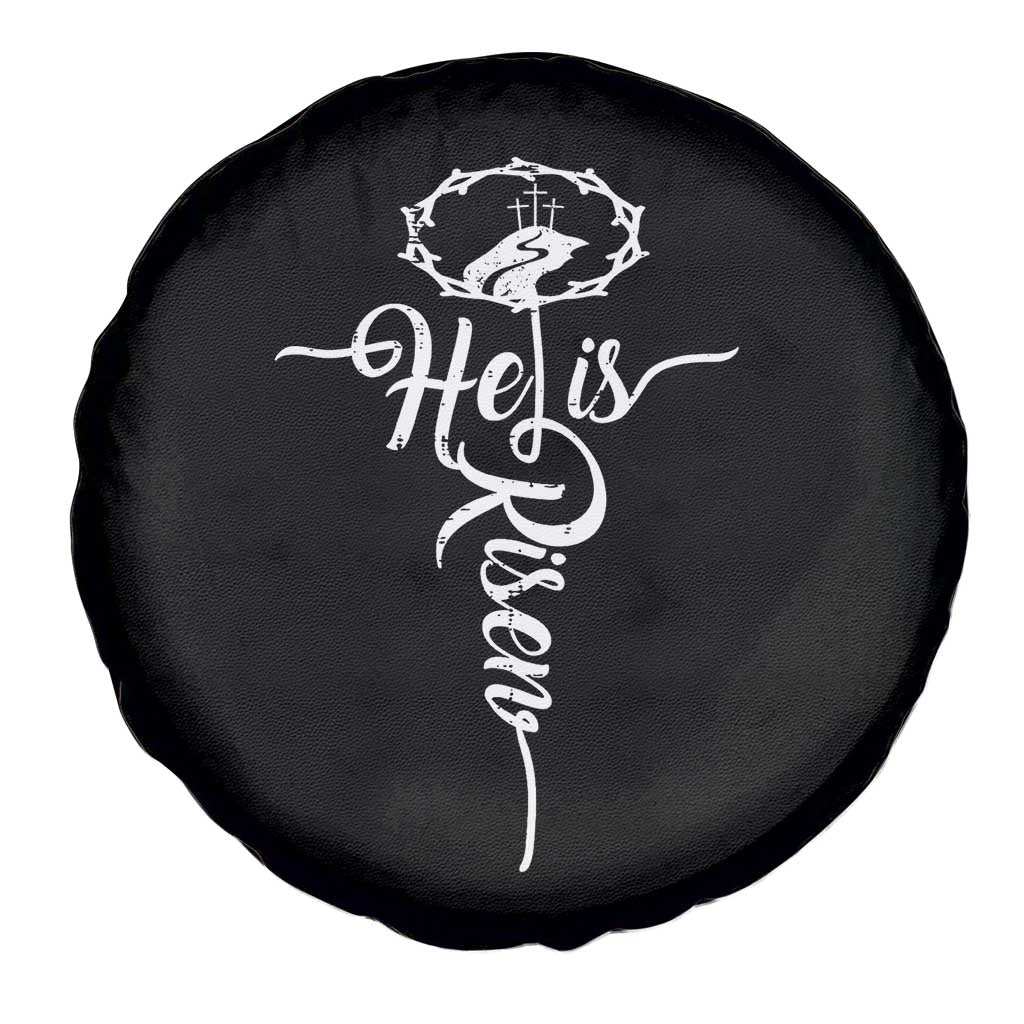 Easter He Is Risen Spare Tire Cover Christian Easter Day Religious Cross TS11 Print Your Wear