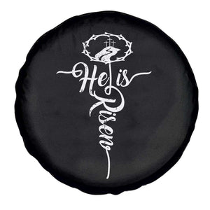 Easter He Is Risen Spare Tire Cover Christian Easter Day Religious Cross TS11 Print Your Wear