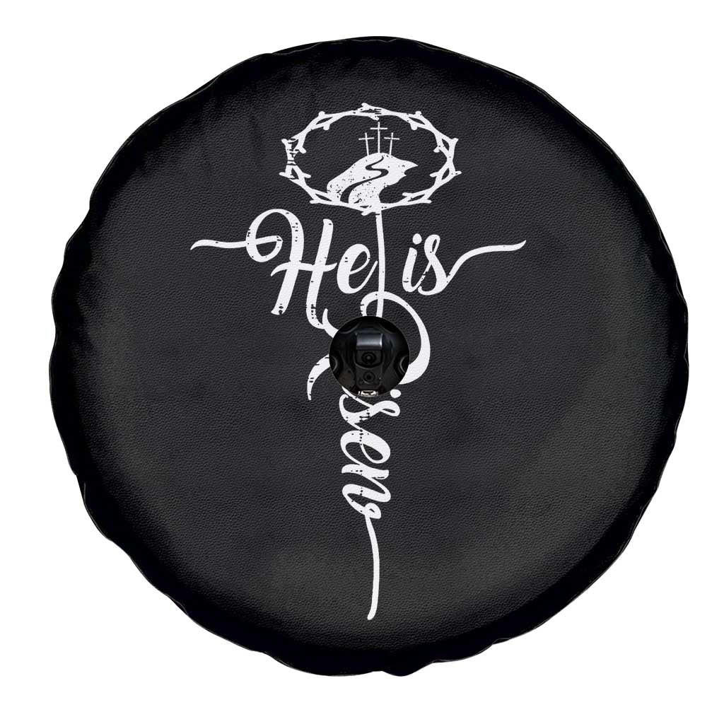 Easter He Is Risen Spare Tire Cover Christian Easter Day Religious Cross TS11 Print Your Wear
