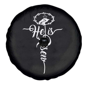 Easter He Is Risen Spare Tire Cover Christian Easter Day Religious Cross TS11 Print Your Wear