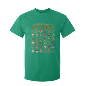 The 32 Counties Of Ireland T Shirt For Kid Irish Pride Heritage Vintage Celtic Shamrock TS11 Irish Green Print Your Wear