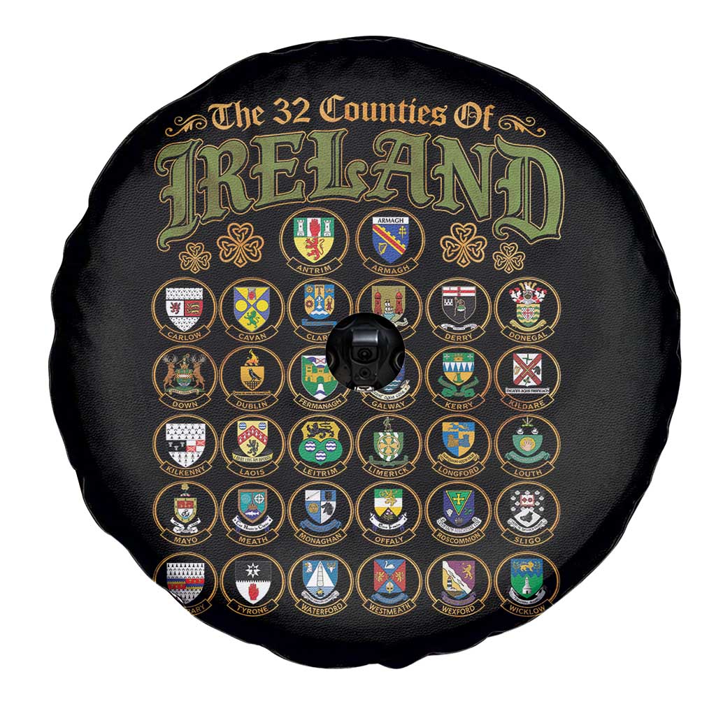 The 32 Counties Of Ireland Spare Tire Cover Irish Pride Heritage Vintage Celtic Shamrock TS11 Print Your Wear