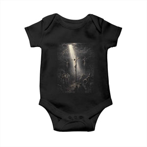 Jesus Christ Crucifixion Scene Religious Christian Easter Baby Onesie TS11 Black Print Your Wear