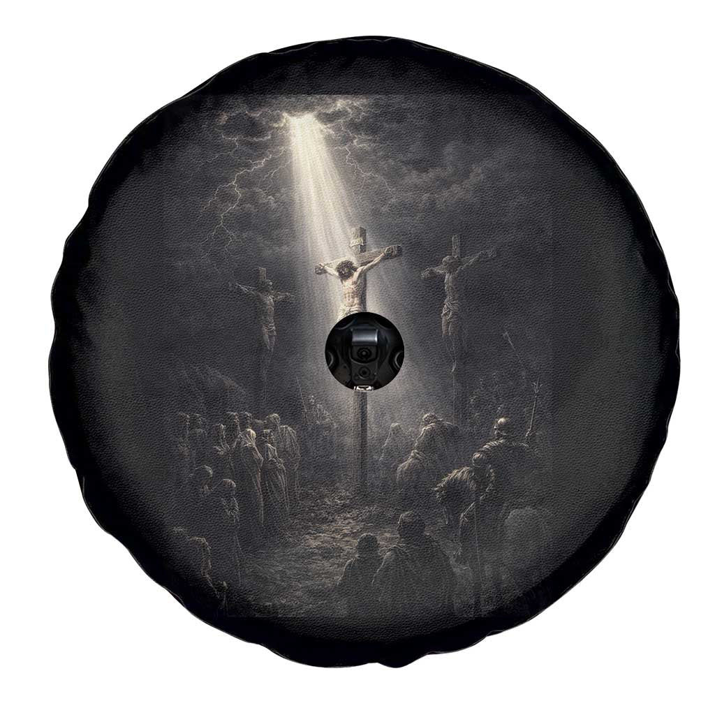 Jesus Christ Crucifixion Scene Religious Christian Easter Spare Tire Cover TS11 Print Your Wear