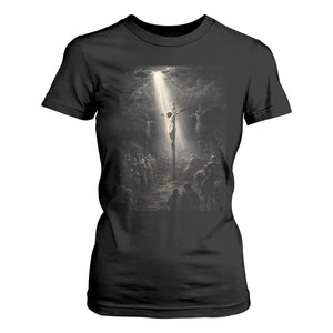 Jesus Christ Crucifixion Scene Religious Christian Easter T Shirt For Women TS11 Black Print Your Wear