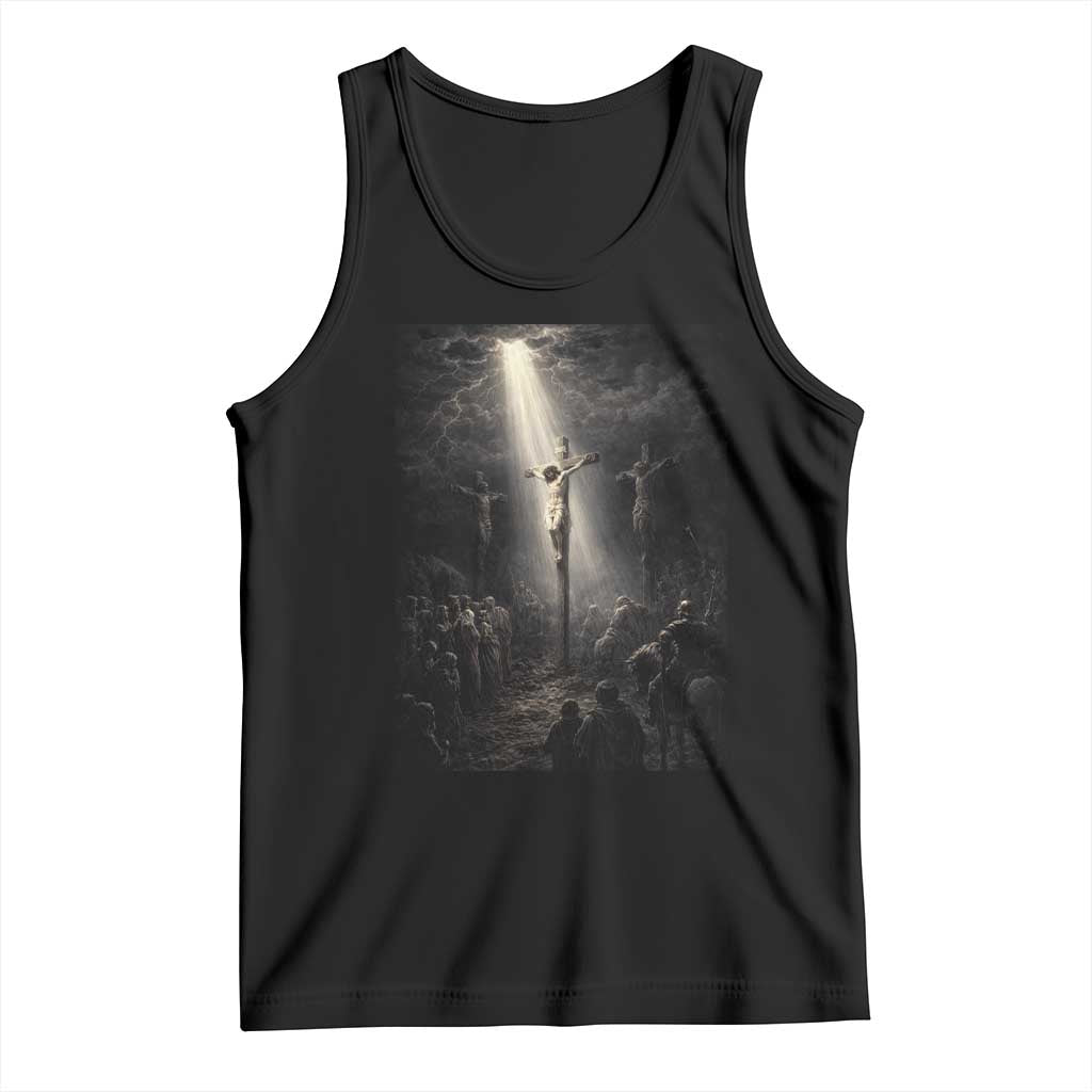 Jesus Christ Crucifixion Scene Religious Christian Easter Tank Top TS11 Black Print Your Wear
