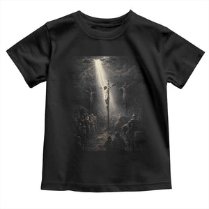 Jesus Christ Crucifixion Scene Religious Christian Easter Toddler T Shirt TS11 Black Print Your Wear