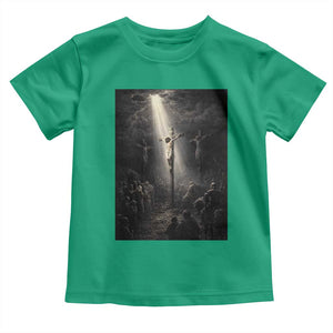 Jesus Christ Crucifixion Scene Religious Christian Easter Toddler T Shirt TS11 Irish Green Print Your Wear