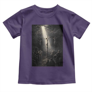 Jesus Christ Crucifixion Scene Religious Christian Easter Toddler T Shirt TS11 Purple Print Your Wear