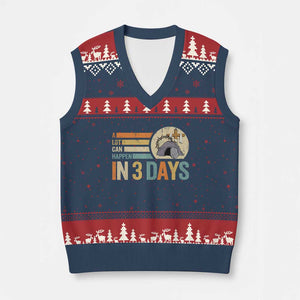 Easter A Lot Can Happen In 3 Days Religious V-Neck Knit Sweater Vest TS11 Navy Red Print Your Wear