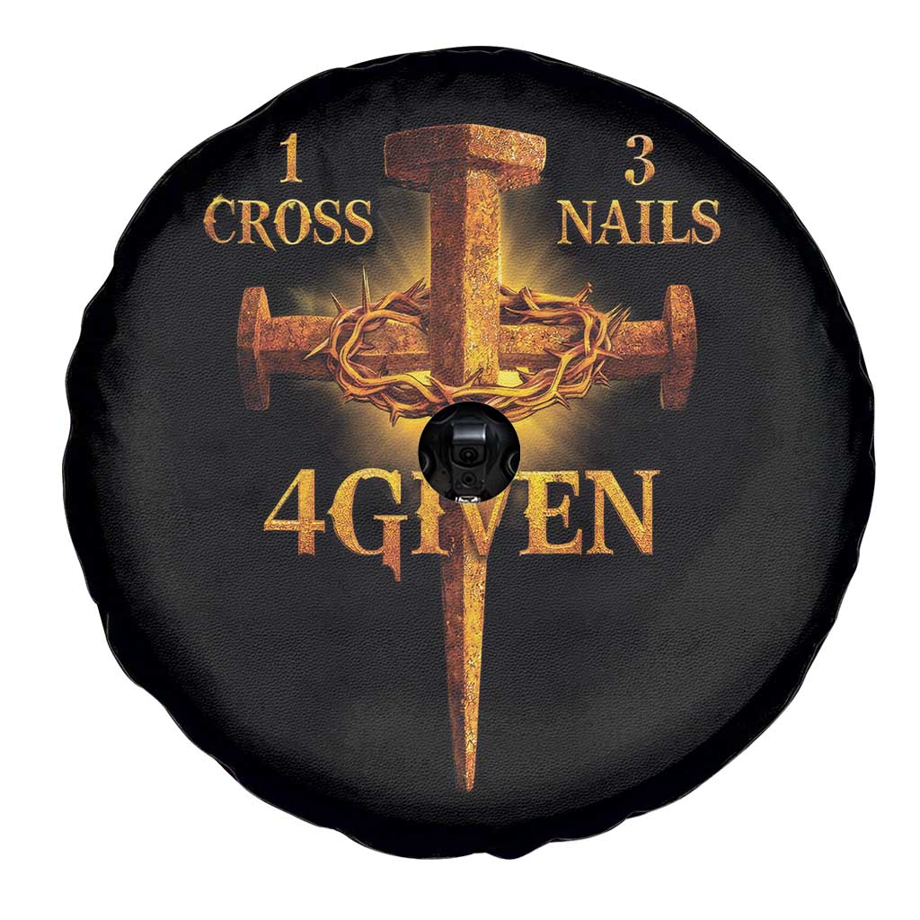 Christian One Cross Three Nails Four Given Spare Tire Cover Jesus God TS11 Print Your Wear