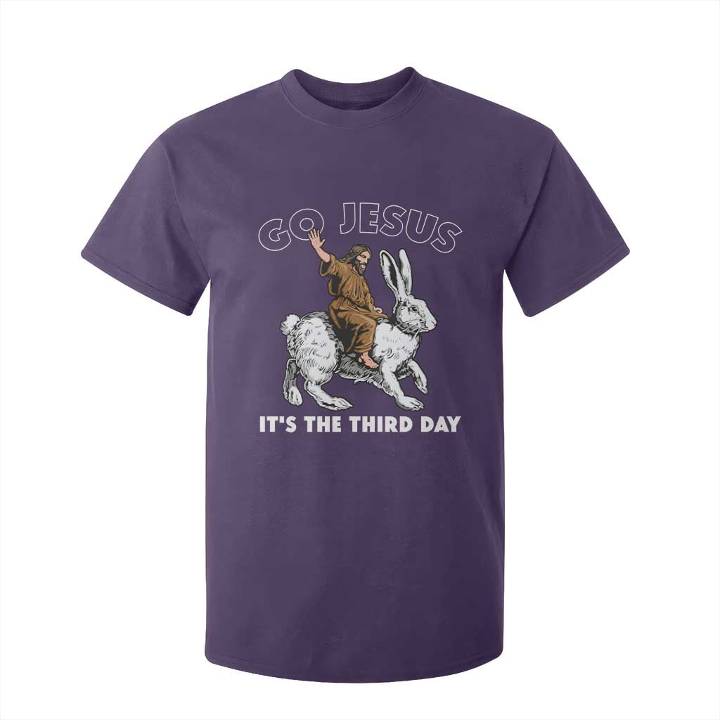 Funny Christian Easter T Shirt For Kid Go Jesus It Is The Third Day Religious Bunny TS11 Purple Print Your Wear