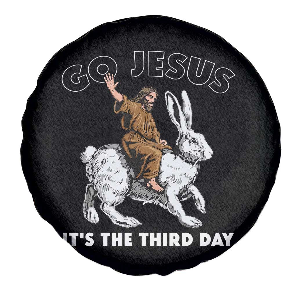 Funny Christian Easter Spare Tire Cover Go Jesus It Is The Third Day Religious Bunny TS11 Print Your Wear