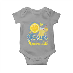 Life Gave Me Some Lemons But My Jesus He Be Makin Lemonade Baby Onesie TS11 Sport Gray Print Your Wear