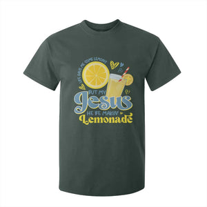Life Gave Me Some Lemons But My Jesus He Be Makin Lemonade T Shirt For Kid TS11 Dark Forest Green Print Your Wear