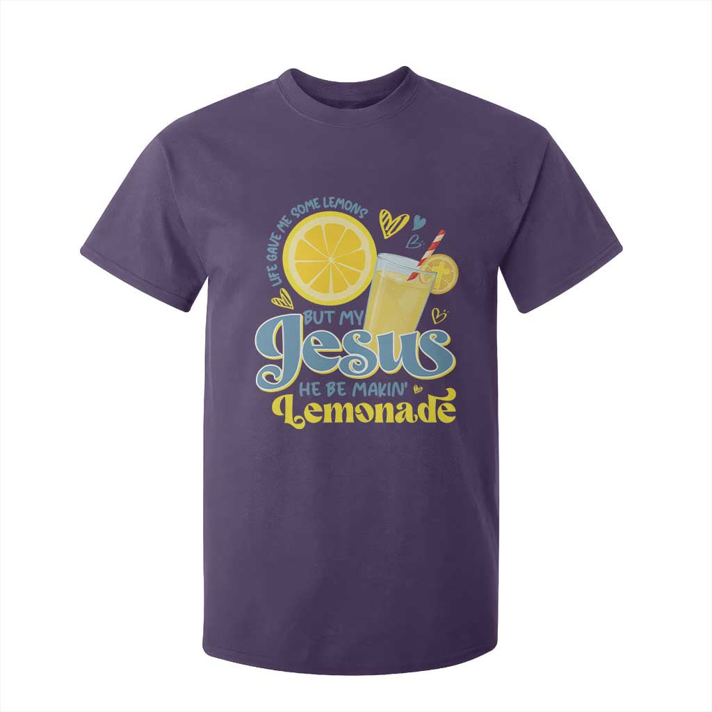 Life Gave Me Some Lemons But My Jesus He Be Makin Lemonade T Shirt For Kid TS11 Purple Print Your Wear