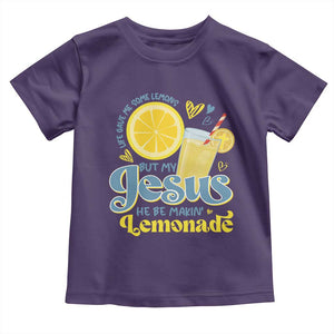 Life Gave Me Some Lemons But My Jesus He Be Makin Lemonade Toddler T Shirt TS11 Purple Print Your Wear