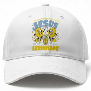 Life Gave Me Some Lemons But My Jesus He Be Makin Lemonade Baseball Cap Retro Lemon TS11 Print Your Wear