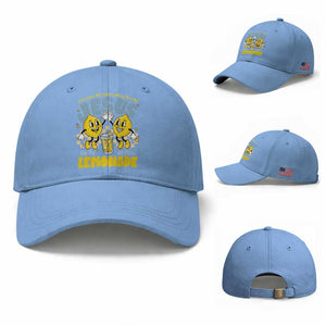 Life Gave Me Some Lemons But My Jesus He Be Makin Lemonade Baseball Cap Retro Lemon TS11 Baseball Cap Universal Fit Light Blue Print Your Wear