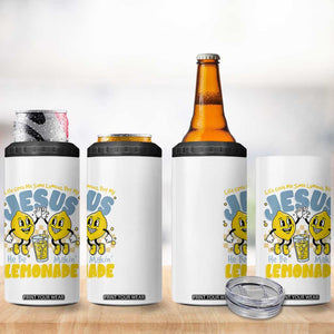 Life Gave Me Some Lemons But My Jesus He Be Makin Lemonade 4 in 1 Can Cooler Tumbler Retro Lemon TS11 Print Your Wear