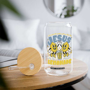 Life Gave Me Some Lemons But My Jesus He Be Makin Lemonade Glass Can Retro Lemon TS11 Print Your Wear