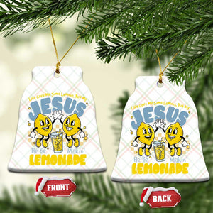 Life Gave Me Some Lemons But My Jesus He Be Makin Lemonade Ceramic Ornament Retro Lemon TS11 Print Your Wear