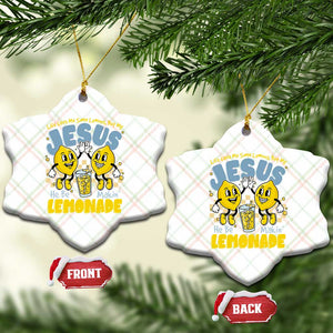 Life Gave Me Some Lemons But My Jesus He Be Makin Lemonade Ceramic Ornament Retro Lemon TS11 Print Your Wear