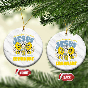 Life Gave Me Some Lemons But My Jesus He Be Makin Lemonade Ceramic Ornament Retro Lemon TS11 1pc White Marble Print Your Wear