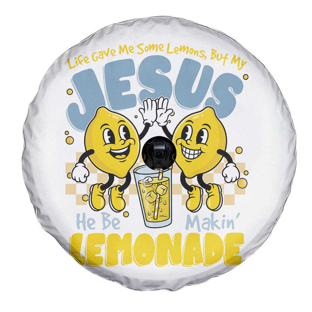 Life Gave Me Some Lemons But My Jesus He Be Makin Lemonade Spare Tire Cover Retro Lemon TS11 Print Your Wear