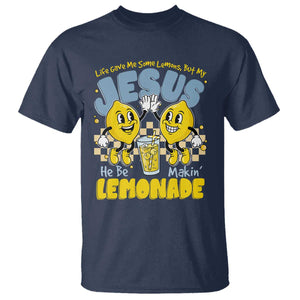 Life Gave Me Some Lemons But My Jesus He Be Makin Lemonade T Shirt Retro Lemon TS11 Navy Print Your Wear