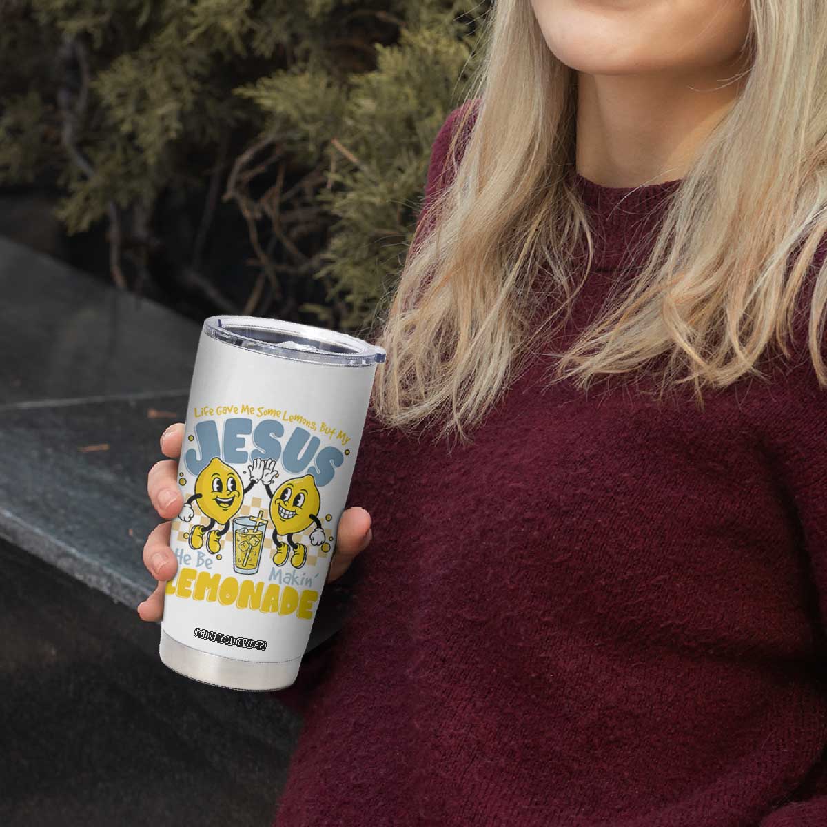 Life Gave Me Some Lemons But My Jesus He Be Makin Lemonade Tumbler Cup Retro Lemon TS11 Print Your Wear