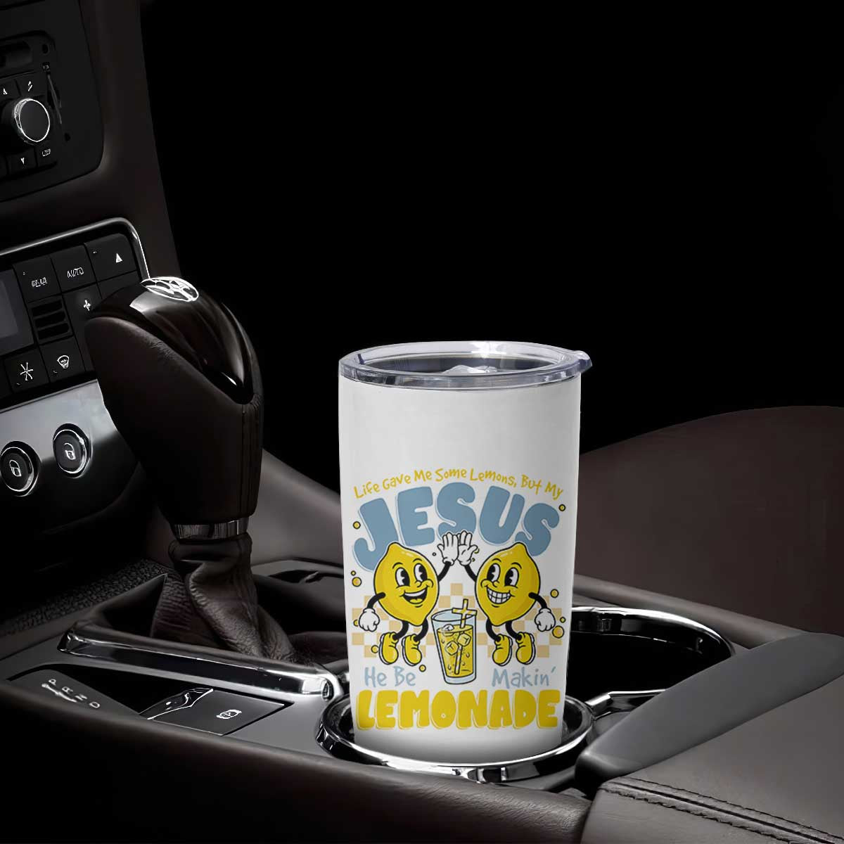 Life Gave Me Some Lemons But My Jesus He Be Makin Lemonade Tumbler Cup Retro Lemon TS11 Print Your Wear