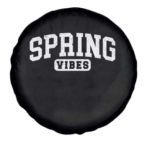 Spring Vibes Spare Tire Cover Spring Break Easter Day Bold Text TS11 Print Your Wear