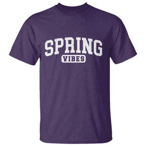 Spring Vibes T Shirt Spring Break Easter Day Bold Text TS11 Purple Print Your Wear