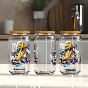 Funny Banana Baseball Drip Glass Can Lets Go Bananas Ice Cream Dripping Sport TS11 Print Your Wear